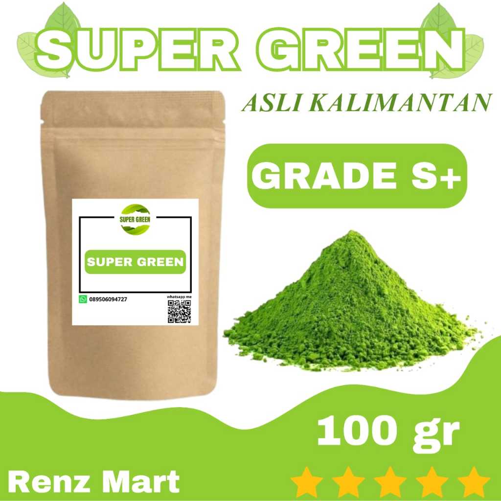 

100 gram bubuk kemasan teh Renz Mart