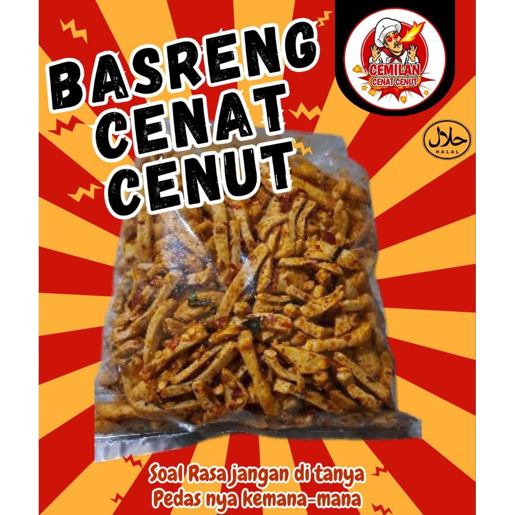 

Basreng viral pedas asli dan terasa ikan nya cenat cenut ukuran 1/4 atau 250Gram