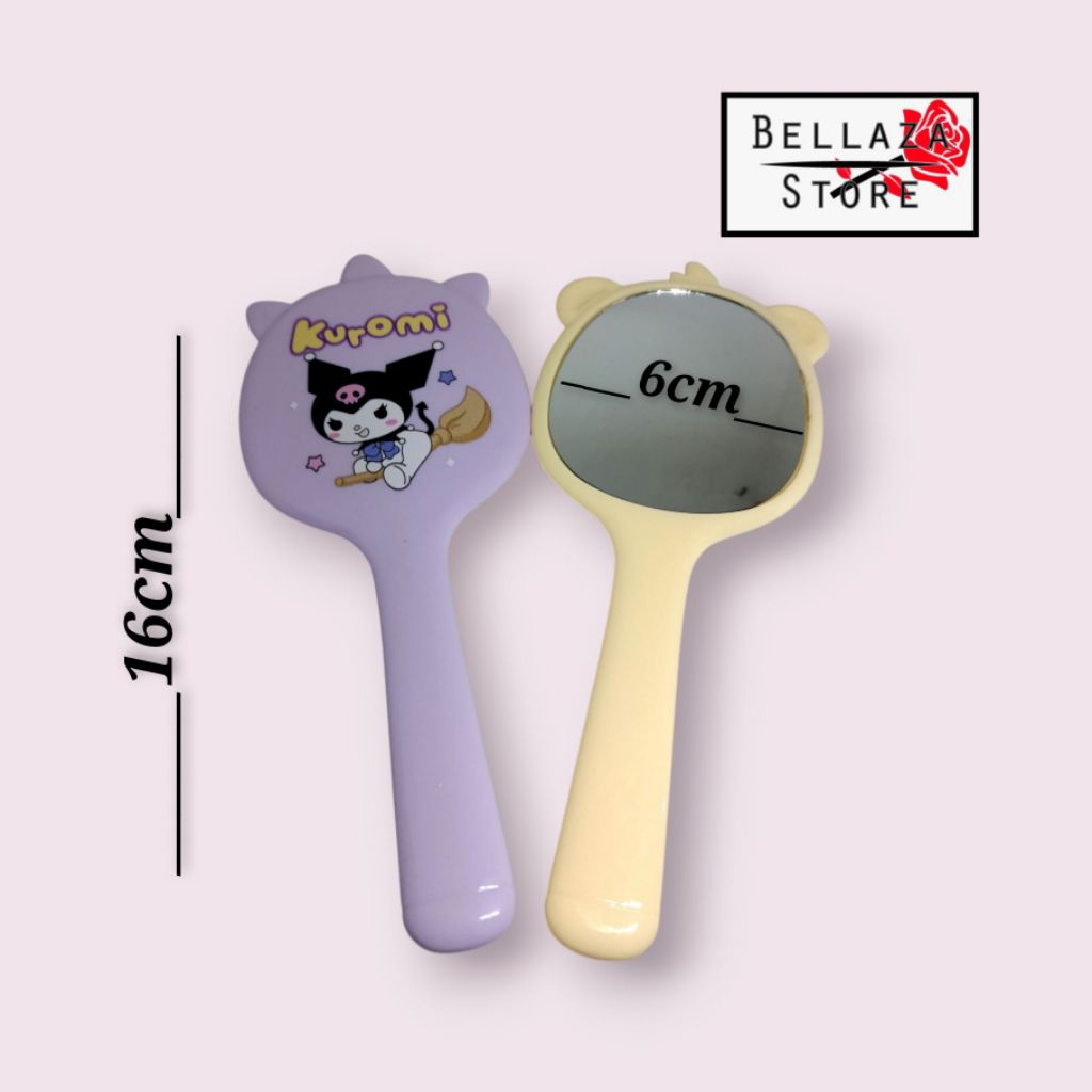 Kaca Gagang Kecil / Cermin Tangkai / Cermin Make Up