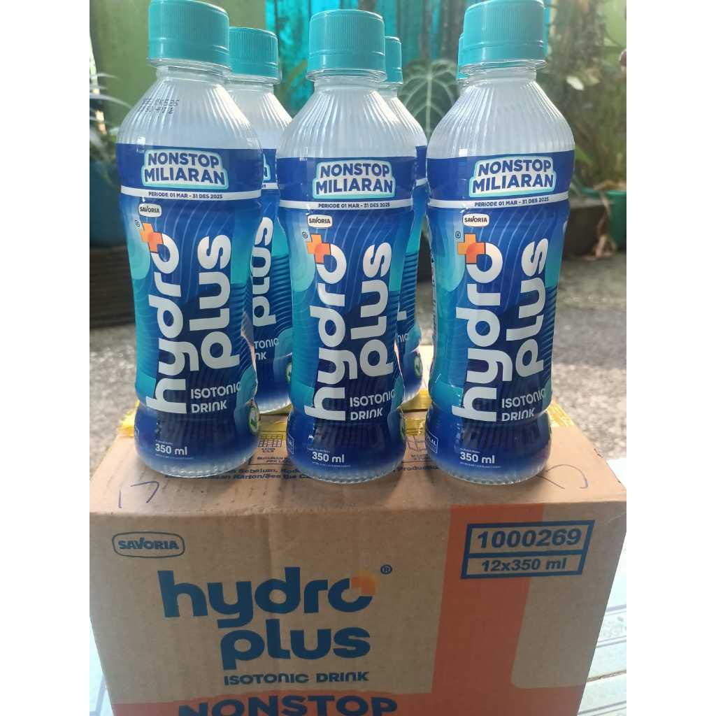 

hydroplus 350ml kemasan baru nonstop miliaran 1karton ( isi 12botol )