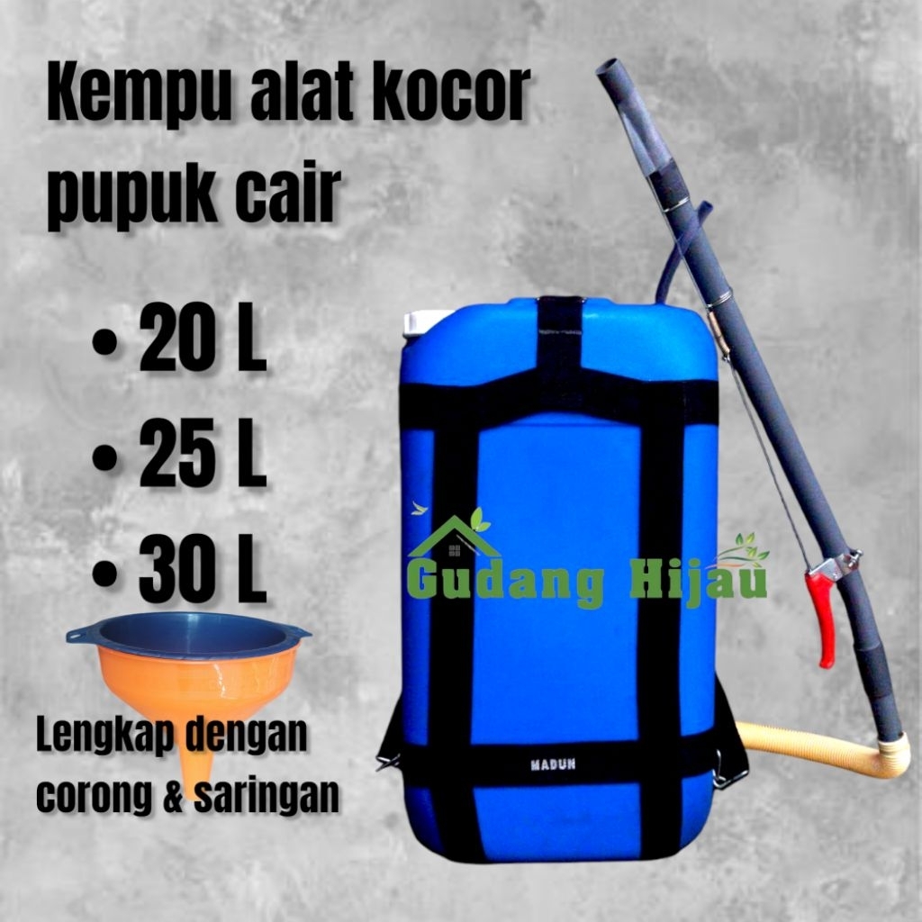 Kempu alat kocor pupuk cair 20 liter 25 liter 30 liter jurigen kocor jerigen kocor