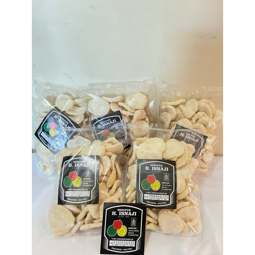 

kerupuk udang mini putih H.Isnaji 1pcs (isi10)