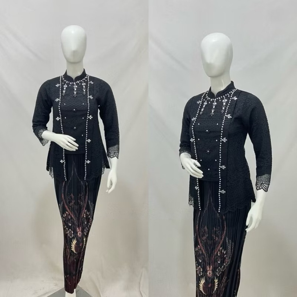 Atasan Kebaya Wisuda Model Kutu Baru Hijab Kebaya Modern Kombinasi Payet