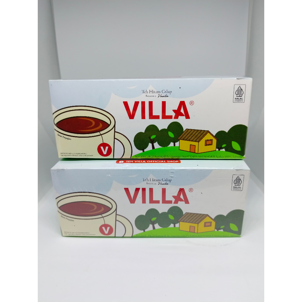 

Villa Teh Hitam Celup Vanila Kotak