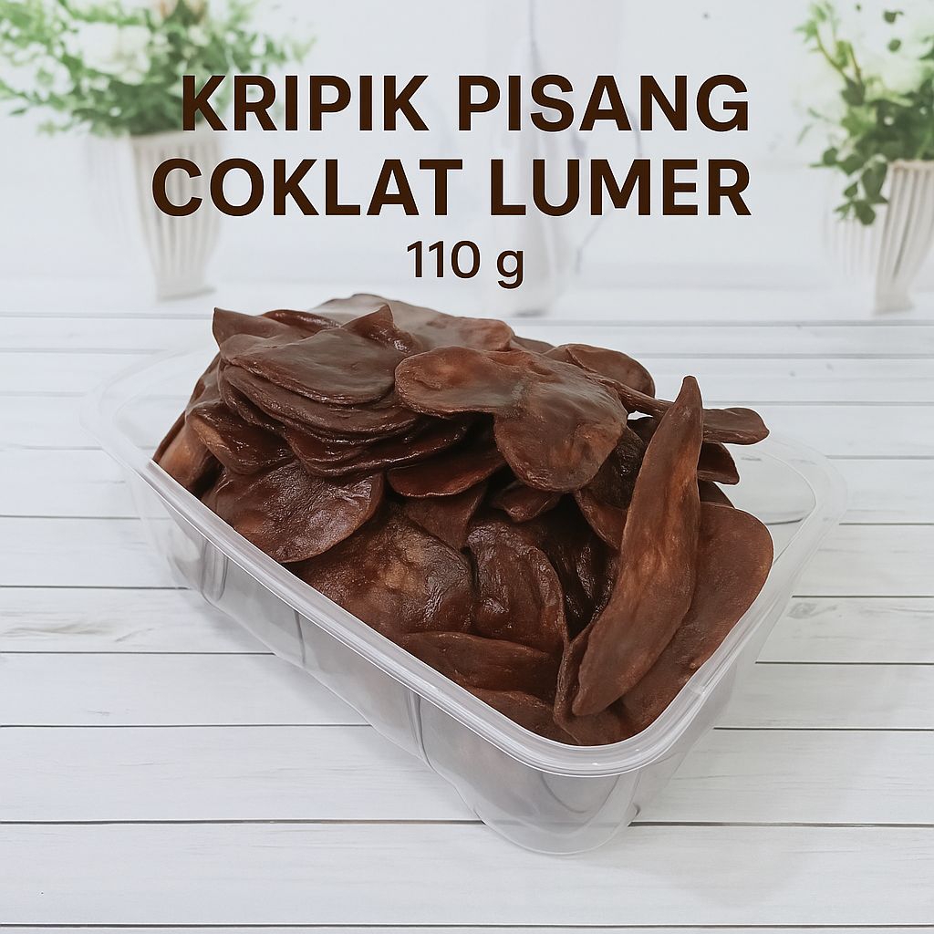 

keripik pisang coklat lumer premium