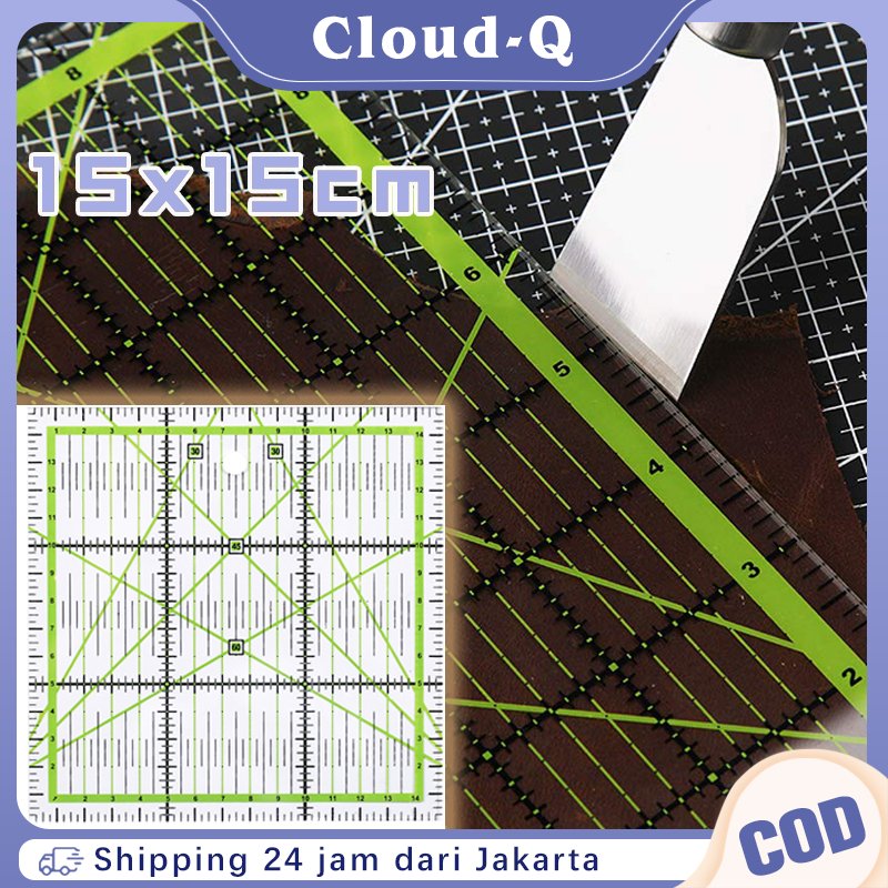 

Penggaris Quilting Penggaris Pola Baju Pemotongan Kain Penggaris Patchwork Square Quilting Ruler Jahit Perca