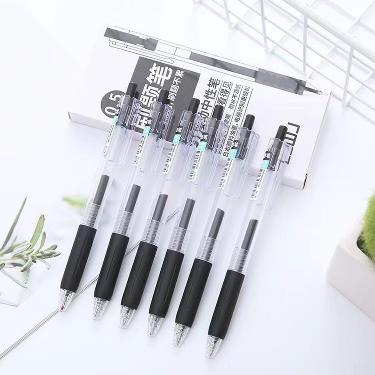 

Pulpen Gel Ink Mekanik Pen Cetrek 0.5mm Tinta Pena Gel Standar Warna Hitam