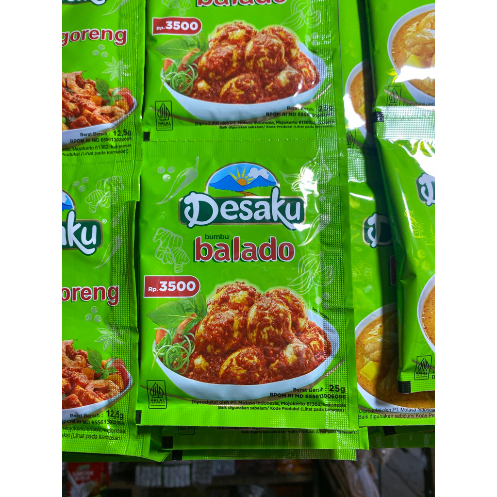 

Desaku Balado | Bumbu balado | 1 renceng isi 10