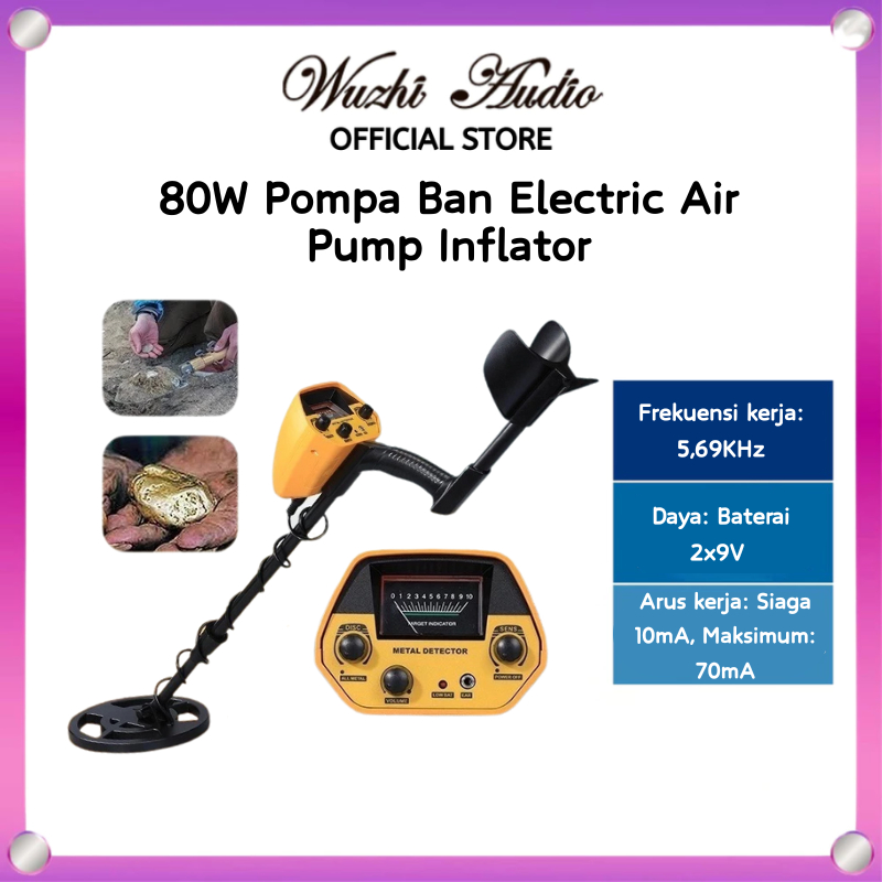 Wuzhi Audio | Detektor Emas Asli Luar Ruangan Genggam yang Dapat Disesuaikan Detektor Presisi Tinggi