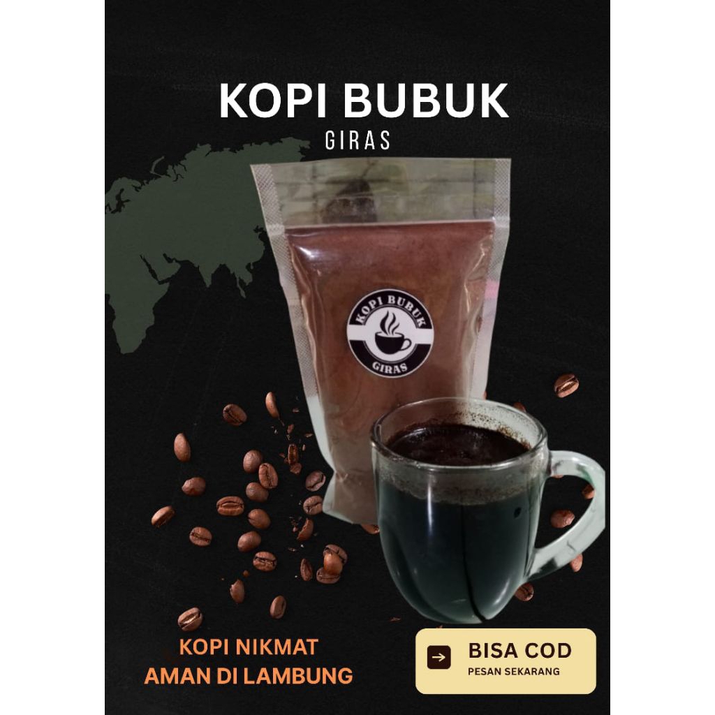 

kopi bubuk giras kemasan 250 gram kualitas premium