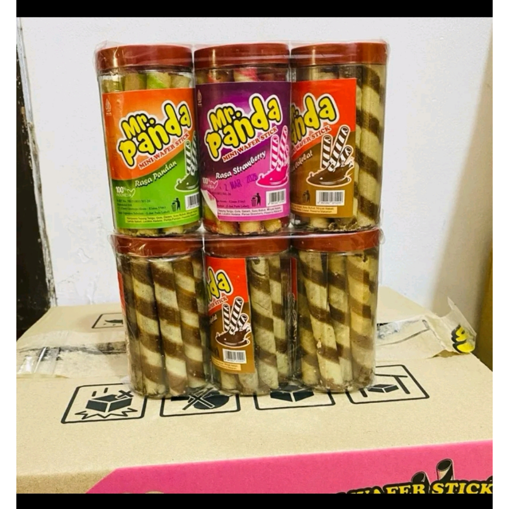 

WAFER MINI ROLL MR.PANDA ISI 30PCS TOPLES KECIL JUAL ECER 3000