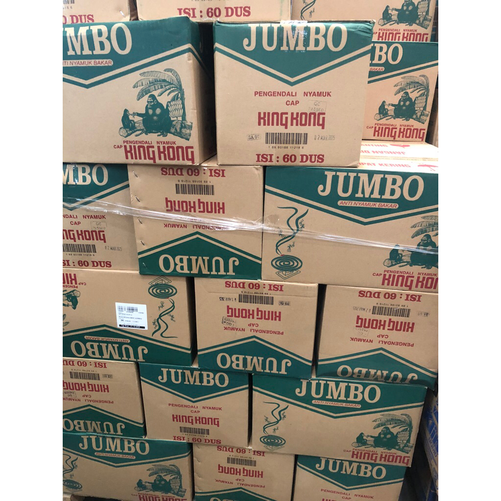 Kingkong jumbo obat nyamuk bakar 1 dus | 60 box
