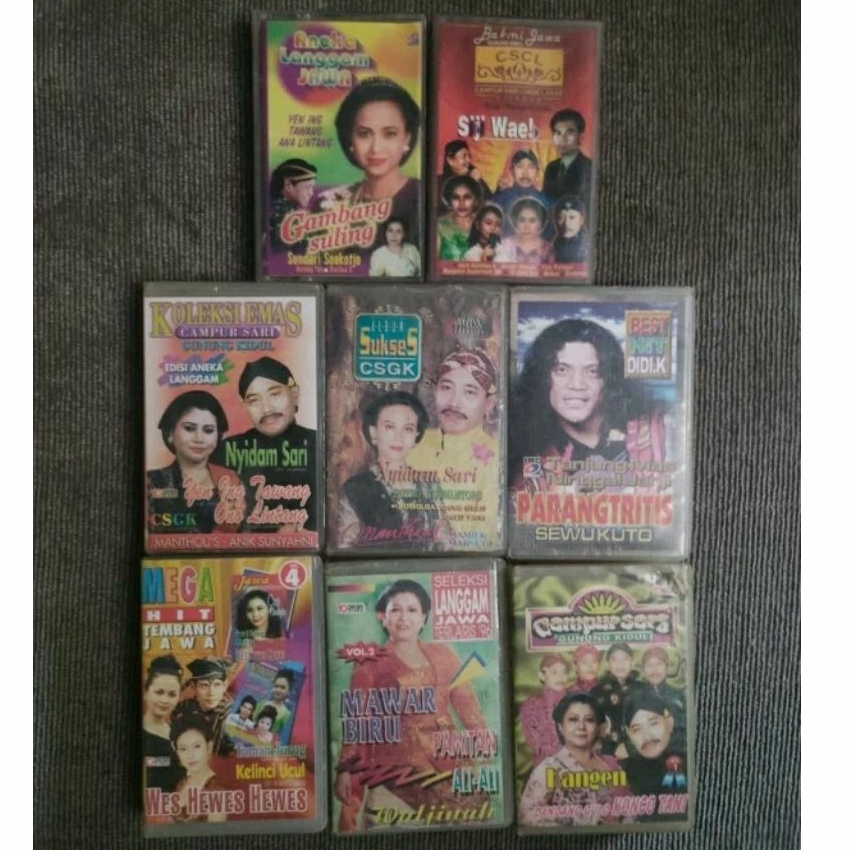kaset campursari / campur sari / jawa - waldjinah & didi kempot & manthous