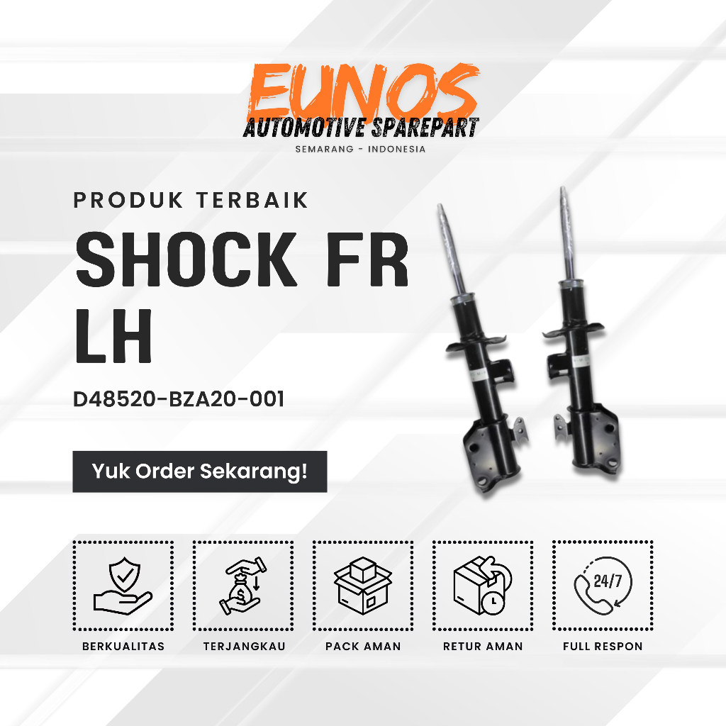 SHOCKBREAKER DEPAN KIRI (LH) AVANZA-XENIA ASLI  PN : 48520-BZA20-001