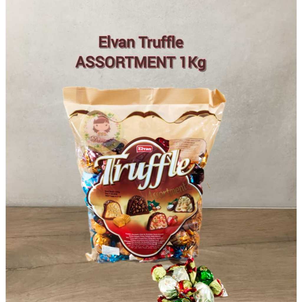 

coklat arab elvan truffle assortment 1kg coklat turki oleh oleh haji umroh (scp)