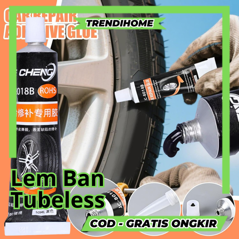 [ TrendiHome ] Lem Ban Mobil Anti Sobek - Lem Perbaikan Ban Sobek Kendaraan Motor - Tire Repair Glue