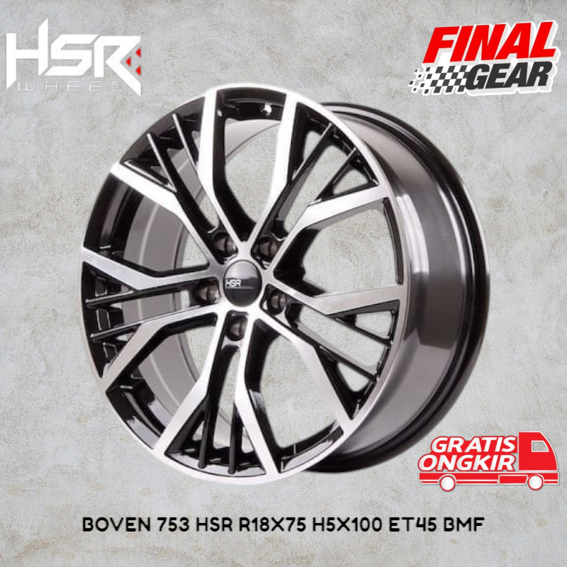 hsr boven r18 pcd 5x100 et 45 rata body untuk yaris croos sienta ft86 all new avanza all new xenia