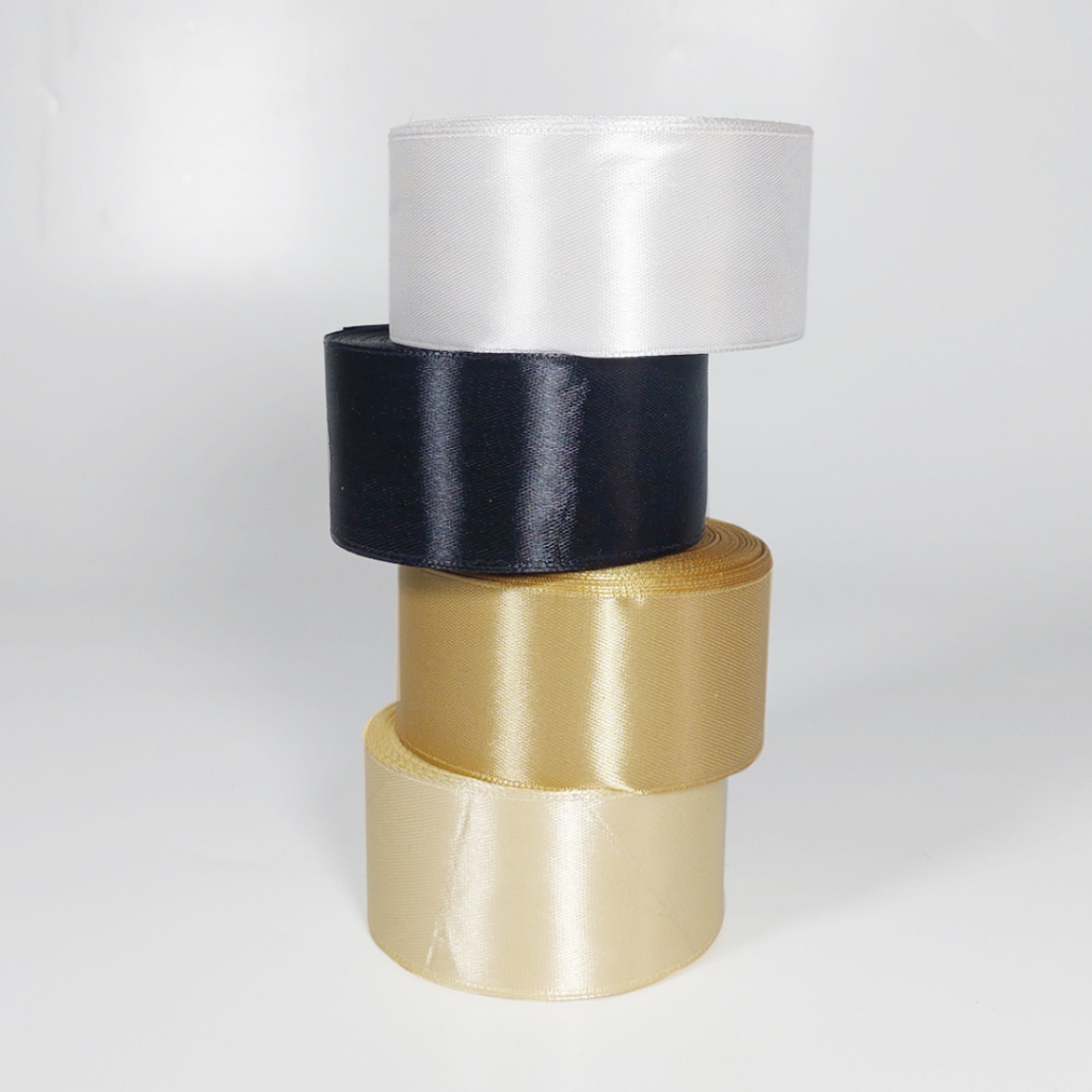 

[1 ROLL] Pita Satin 1.5 INCH / Pita Buket 4 cm / Korean Ribbon / Kualitas Bagus / Best Seller Best Quality