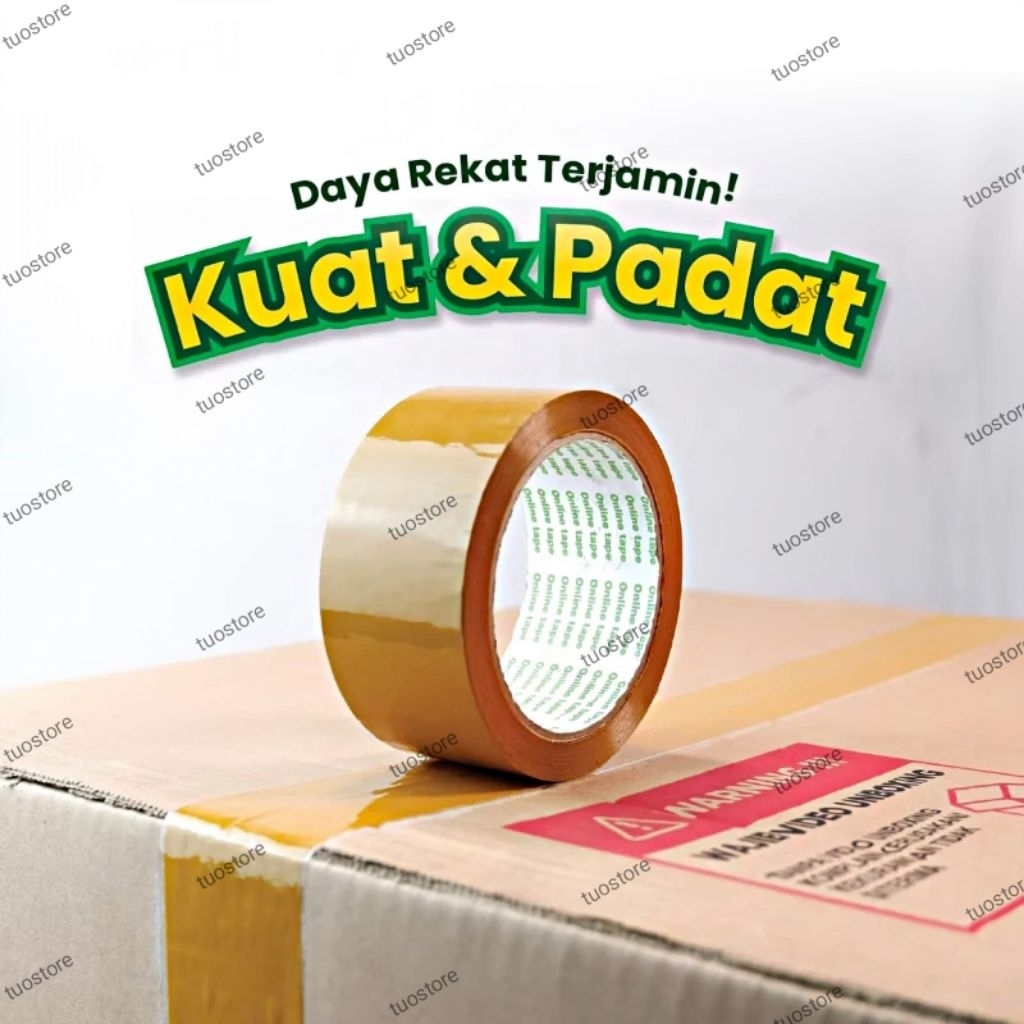 

[COD] LAKBAN 45MM/2 INCH COKELAT DAN BENING 90 YARD