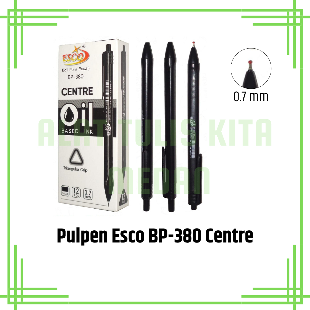 

(1 Kotak) Pulpen Esco BP-380 Centre / Gel Pen 0.7mm Esco BP-380 Centre