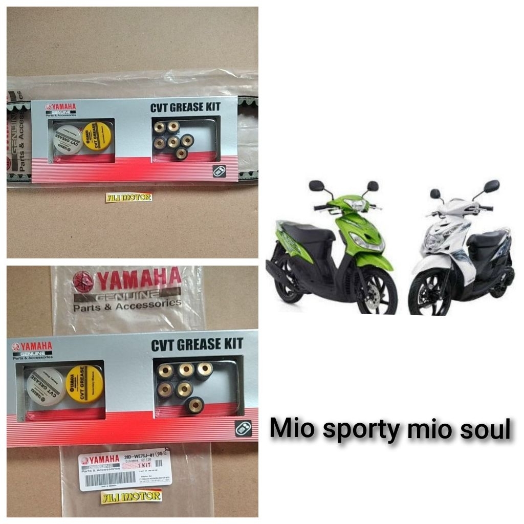 Vanbelt v-belt set + roller mio karbu mio soul karbu 28D-WE76J-01 ori YAMAHA