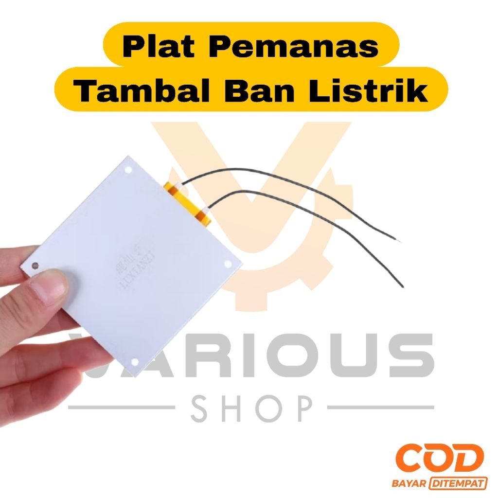 PLAT PEMANAS TAMBAL BAN LISTRIK Sunshine Plat Pemanas Thermostat Ptc 220V Bahan Aluminum Untuk Lampu