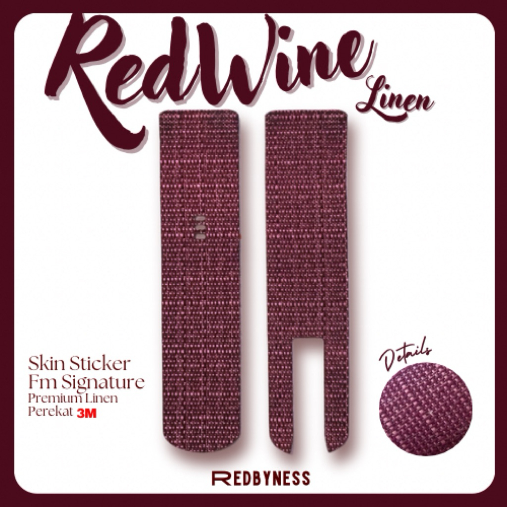 

redbyness|Sticker Skin Linen Series Fm Signature
