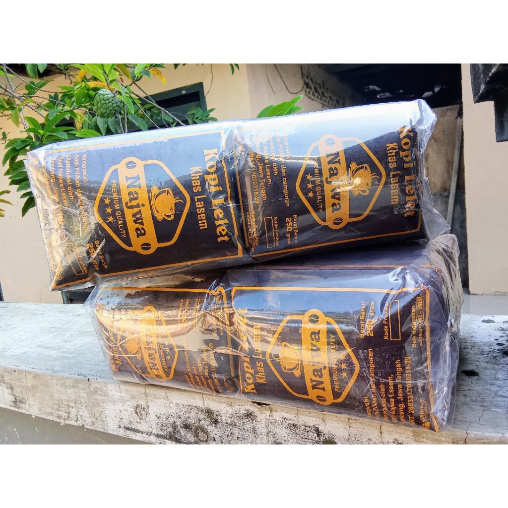 

KOPI LELET NAJWA 1 BALL/KOPI LELET NAJWA 250GR 1 BALL 10PCS/KOPI LELET LASEM NAJWA