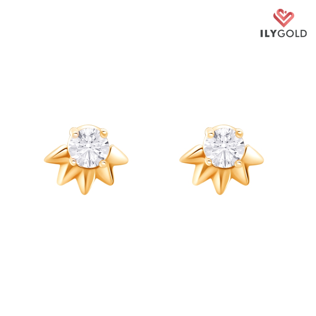 Anting Emas Kadar 9K Model ADx1 Bromo Collection Warna Yellow Gold - ILY Gold