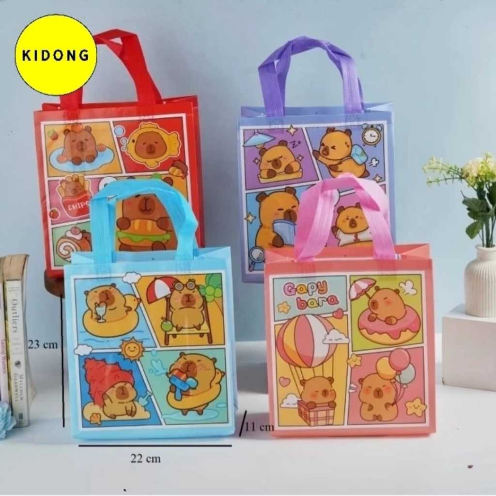 

Tas Goodie Bag Anak/Motif Capybara/Tas Souvenir Ulang Tahun