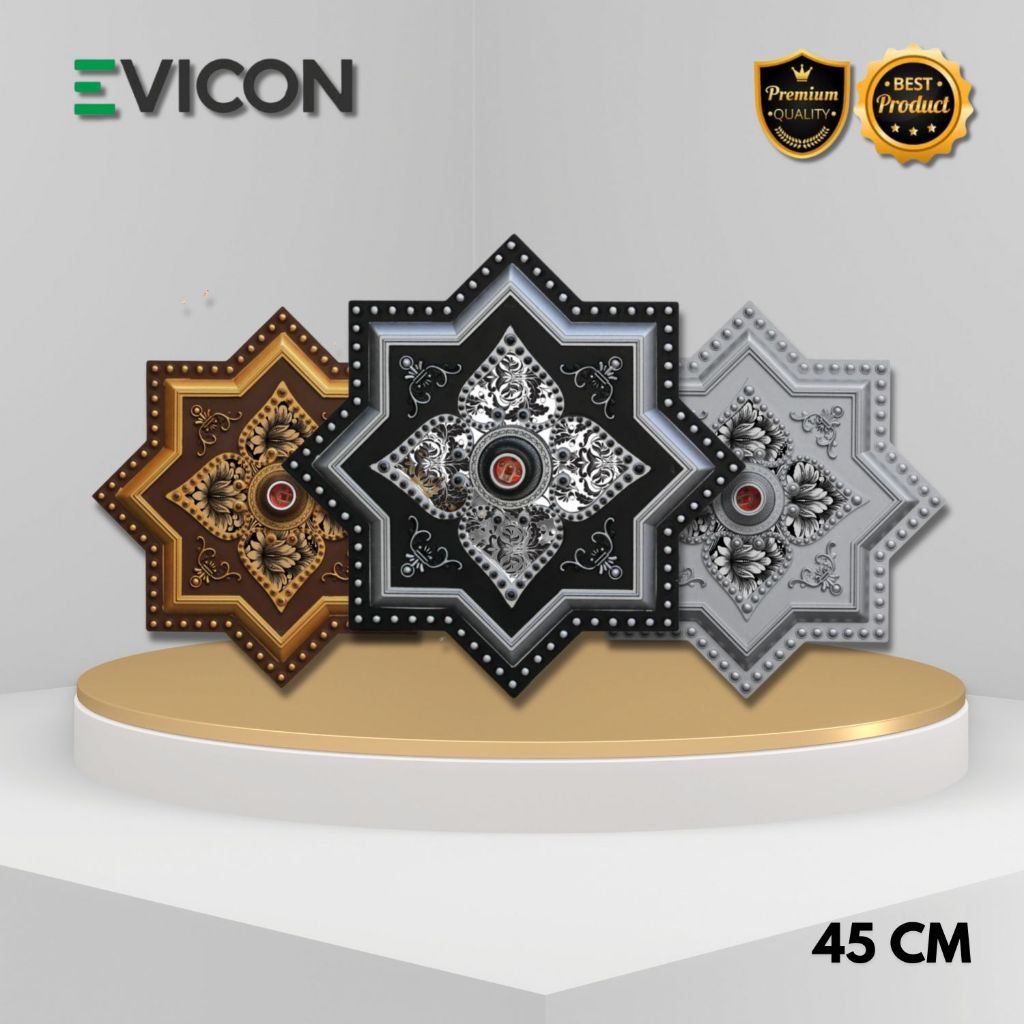 VICON FITTING LAMPU ORNAMEN BINTANG 45CM / PITING LAMPU ORNAMEN BINTANG BESAR UKURAN 45CM PLAFON
