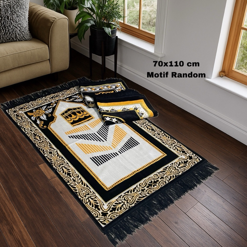 Sajadah Turkiye 70x110 cm Izmir Beludru Halus Tebal Empuk Jumbo