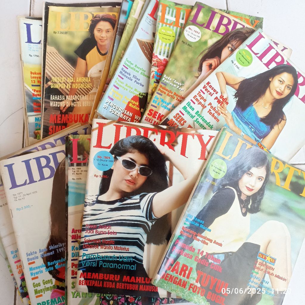 Majalah spiritual dan berita umum Liberty tahun 90 an jadul lawas
