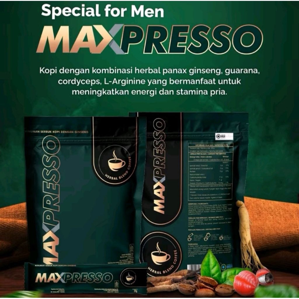 

Maxpresso Coffee Original 1Box Isi 5 Sachet