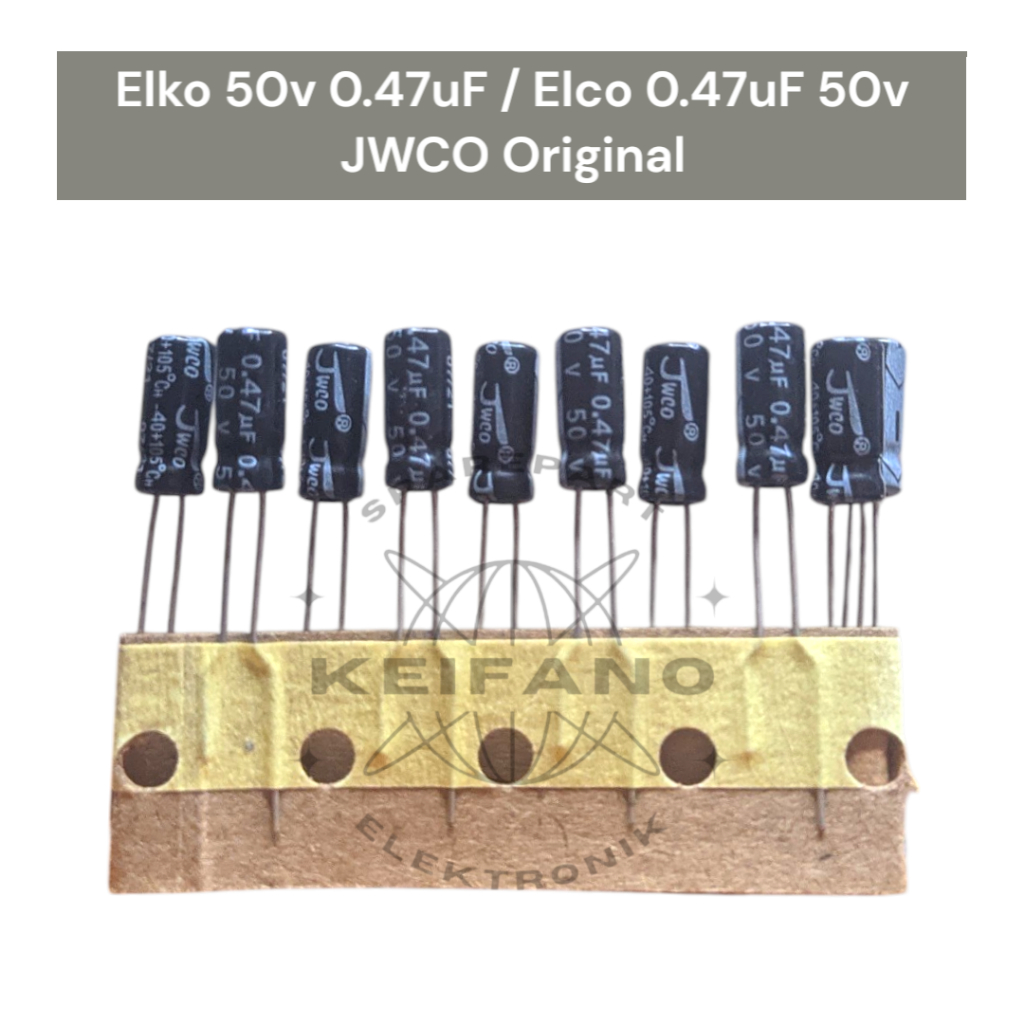 Elko 50v 0.47uF / 0.47uF 50v JWCO Original