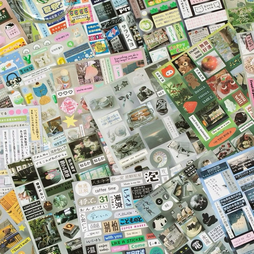 

[Misty Rain ] 1 lembar Sticker Misty Rain Ancient Dream Japanese A6 Sticker Notebook Decoration