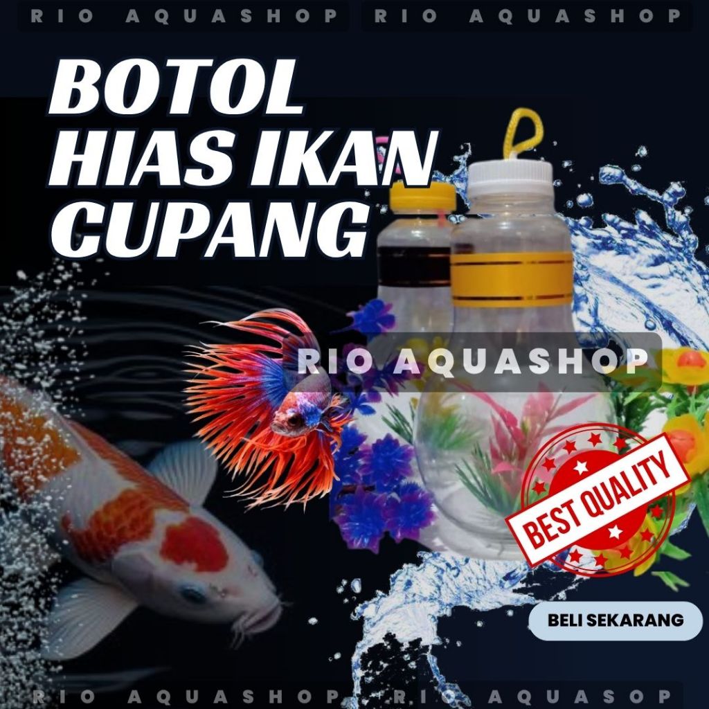 Botol Ikan Cupang Tebal - Botol Hias Bohlam Ikan Hias Anti Pecah Murah