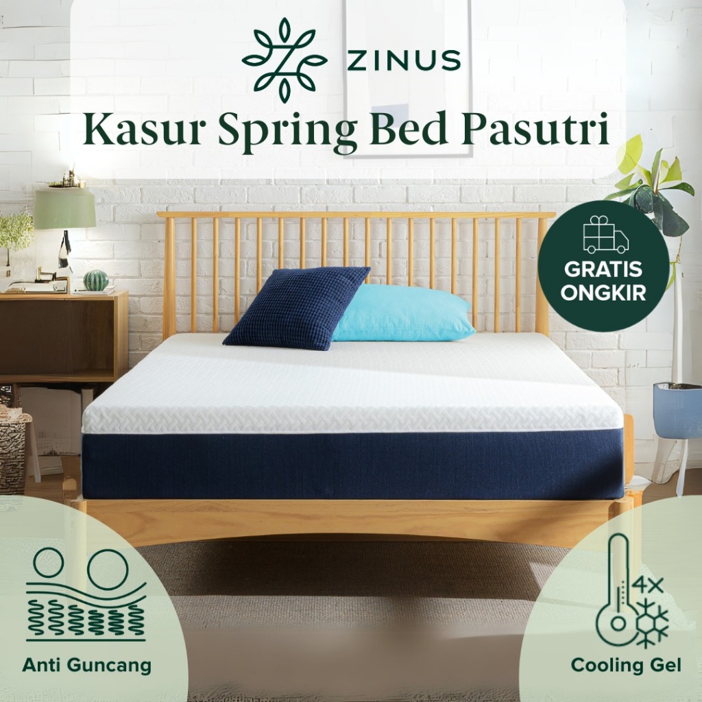 [Clearance] Kasur Spring Bed Zinus 'Pasutri' My Gel Memory Foam Anti-Berderit