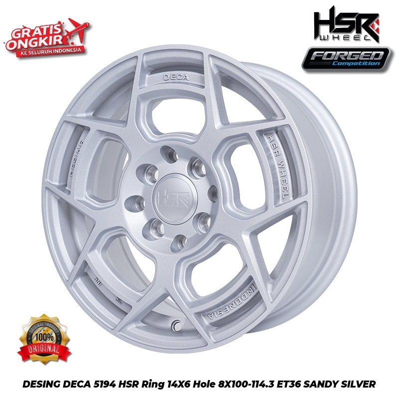 VELG MOBIL HSR DESING DECA RING 14 UNTUK AVANZA XENIA FUTURA AGYA BRIO