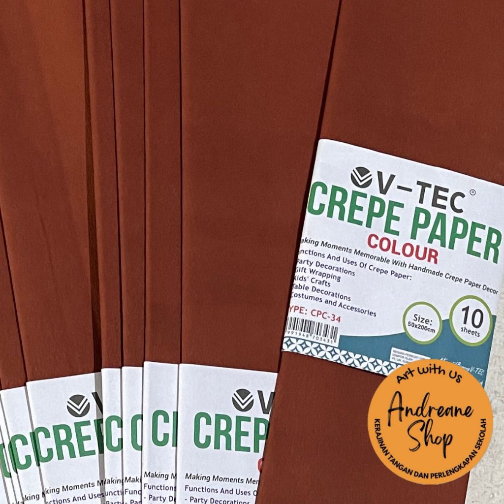 

Kertas Krep V-Tec 50x200 cm – Tebal, Halus, dan Siap Jadi Andalan Proyek Kreatifmu