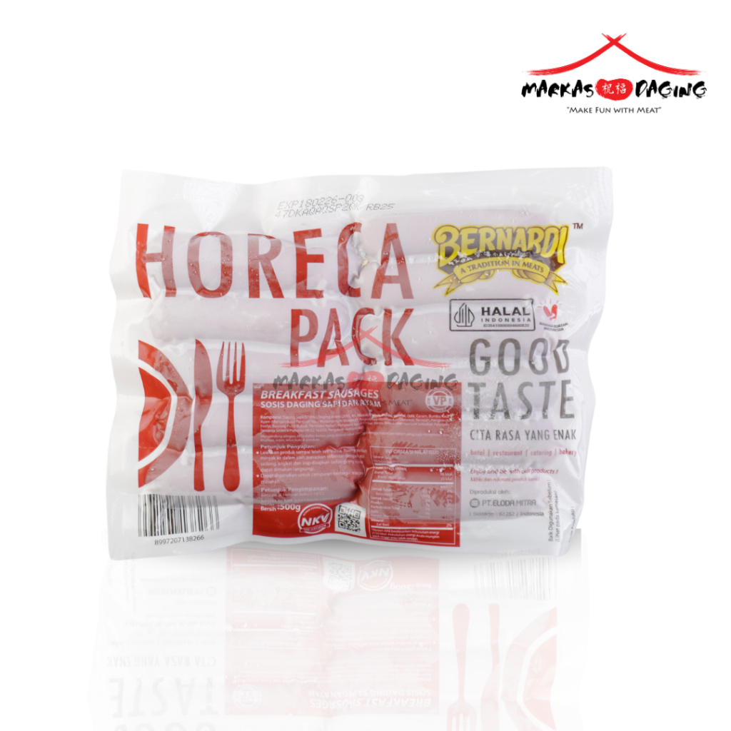 

Bernardi SOSIS SAPI / Horeca Pack 500gr Aroma isi 22 pcs - Markasdaging