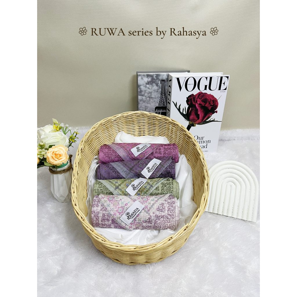 Hijab Scarf Motif Voal Premium RUWA – Laser Cut by RAHASYA