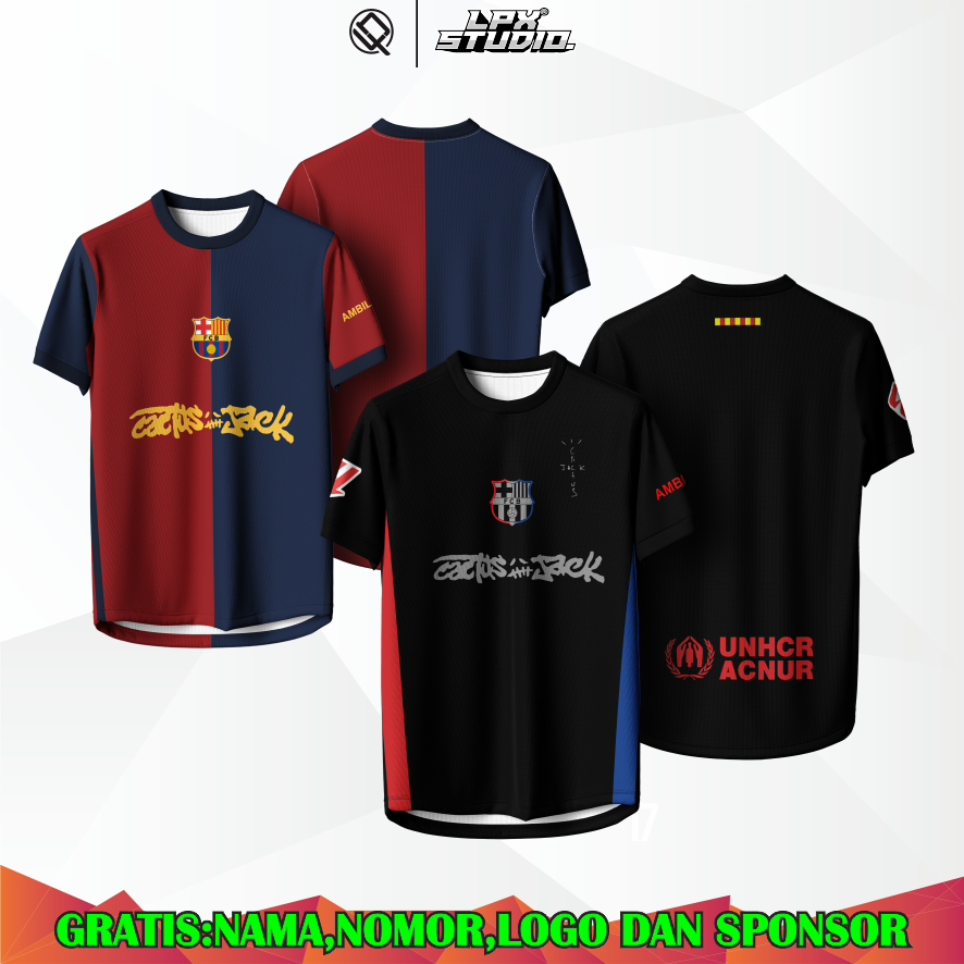 Jersey Barcelona Fantasy / Jersey Barca / Kaos Barca / Jersey Bola / Jersey Vintage