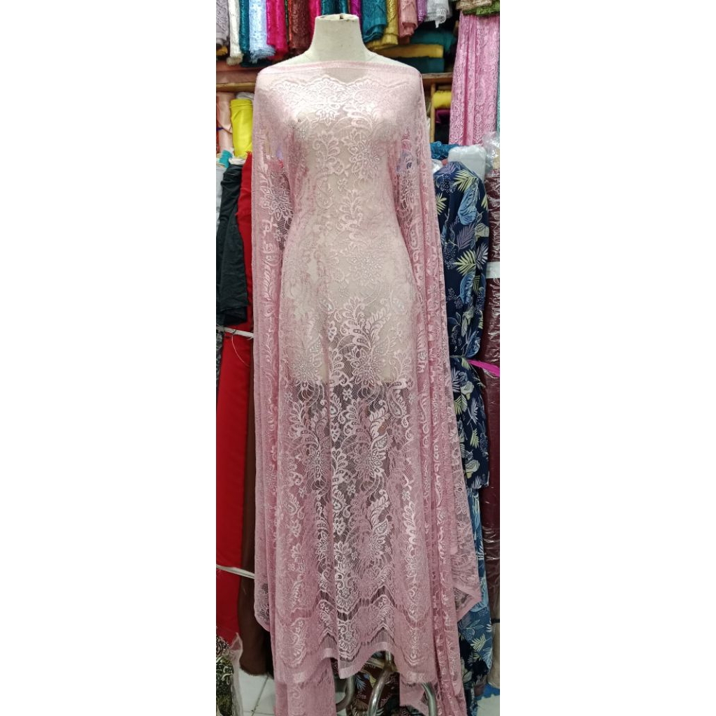 Brokat semi prancis premium lace