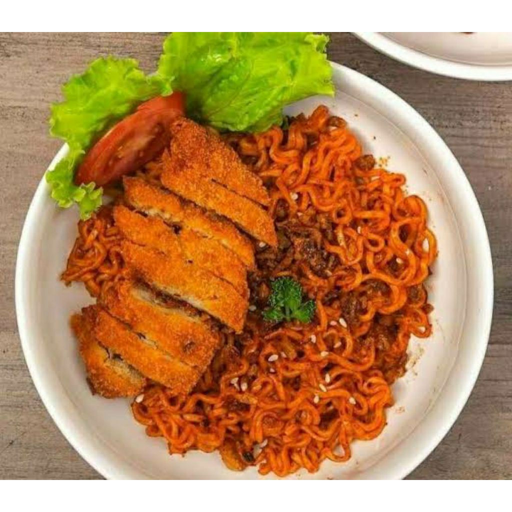 

Ricebowl Chiken katsu plus Mie