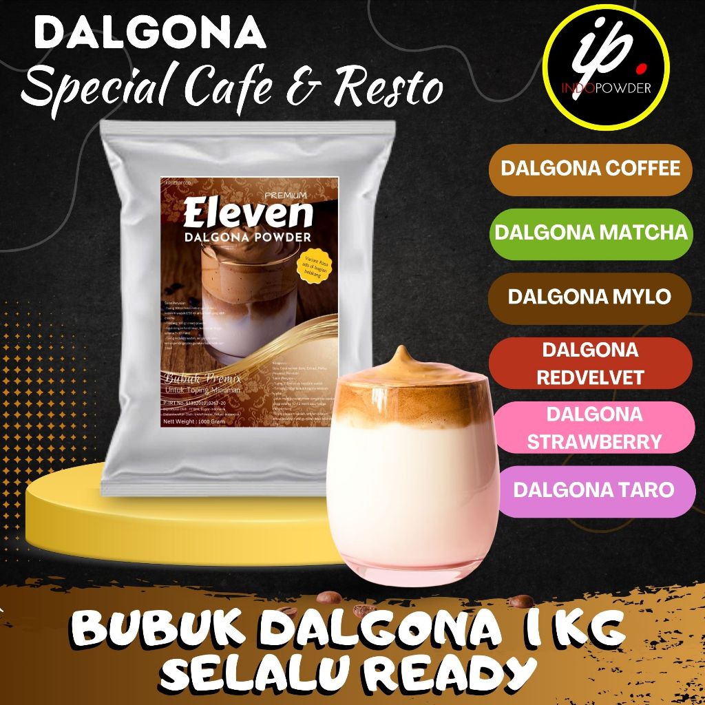

IP Jakarta - Bubuk DALGONA 1Kg Anti Gagal untuk Cafe, Waralaba, Resto dan Usaha Minuman Kekinian