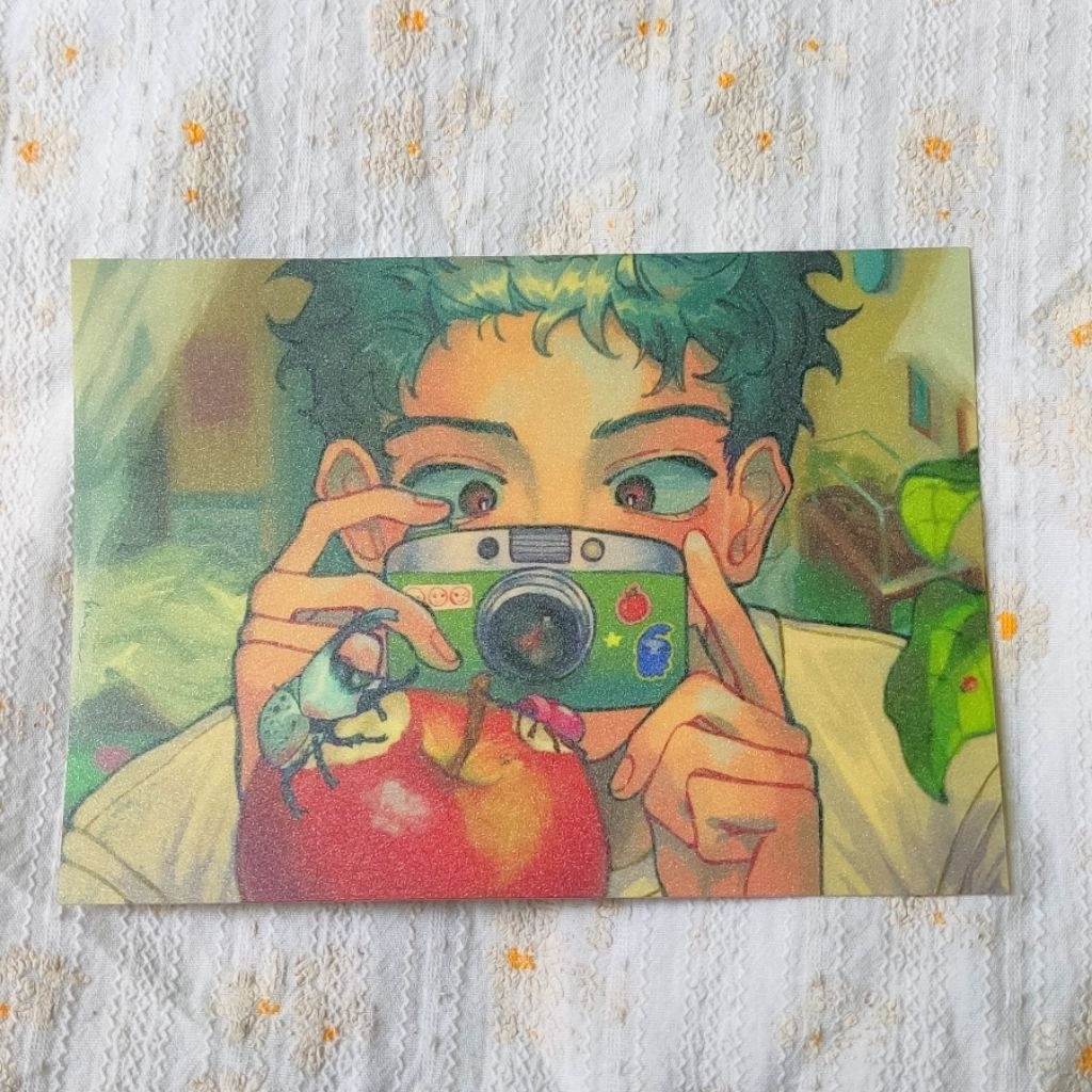 

Apple Beetle Postcard .・。.・゜✭・