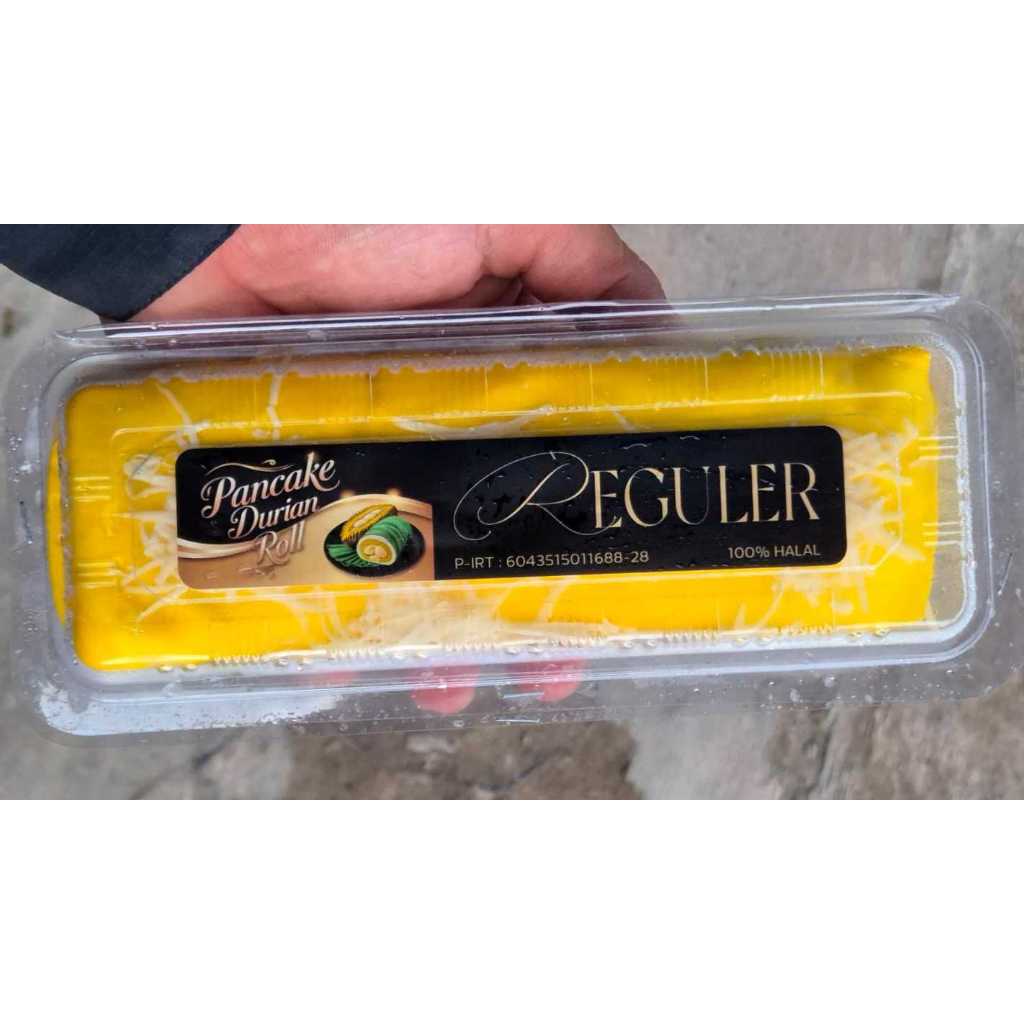 

Pancake Durian Roll Reguler - 270 Gram Frozen Halal / Pancake Durian Roll