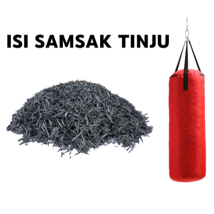 Isi Samsak Karet Vulkanisir Isian Samsak Tinju Bahan Isi Samsak Karet Serbuk Karet Serbuk Karet 1 KG