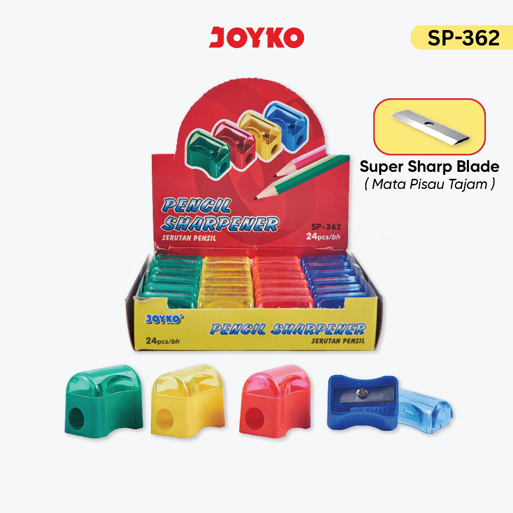 

JOYKO Sharpener Rautan 1 Pack SP-362 Isi 24 Pcs